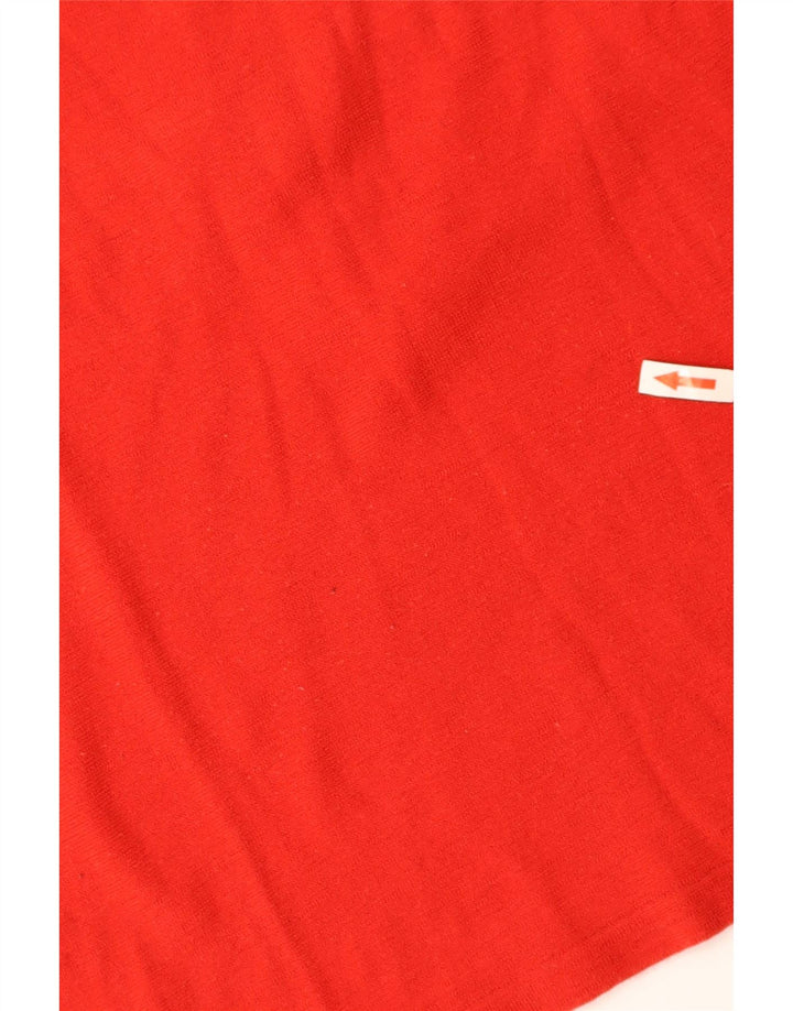 FILA Crop Top Feminino Manga Comprida IT 48 Grande Vermelho
