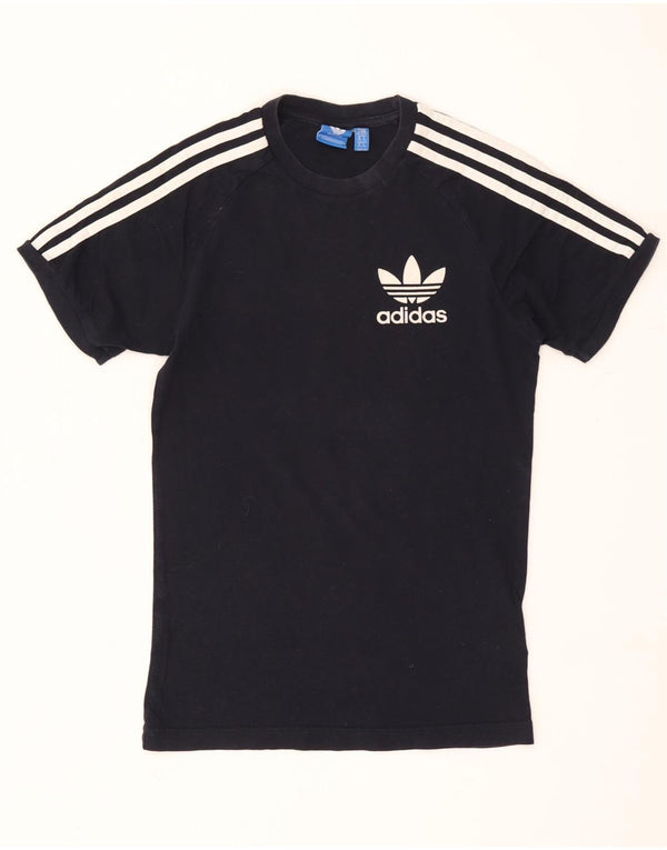 Adidas Mens Camiseta Top XS Azul Marinho Algodão