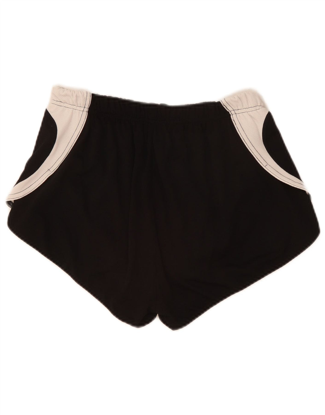 Shorts esportivos femininos Asics UK 12 médio preto colorblock poliéster