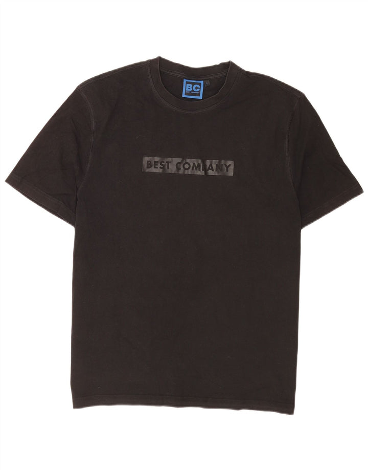 Camiseta gráfica masculina Best Company Top grande preto