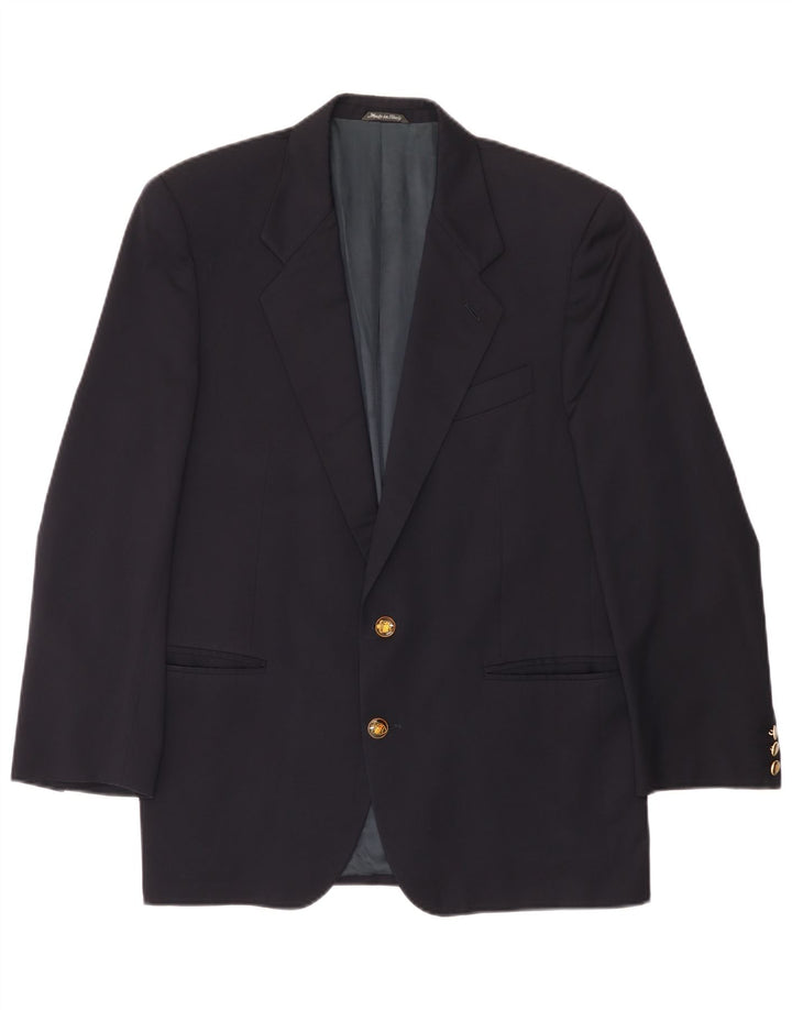 Jaqueta Blazer Masculina Ferre com 2 Botões IT 48 Lã Azul Marinho Médio