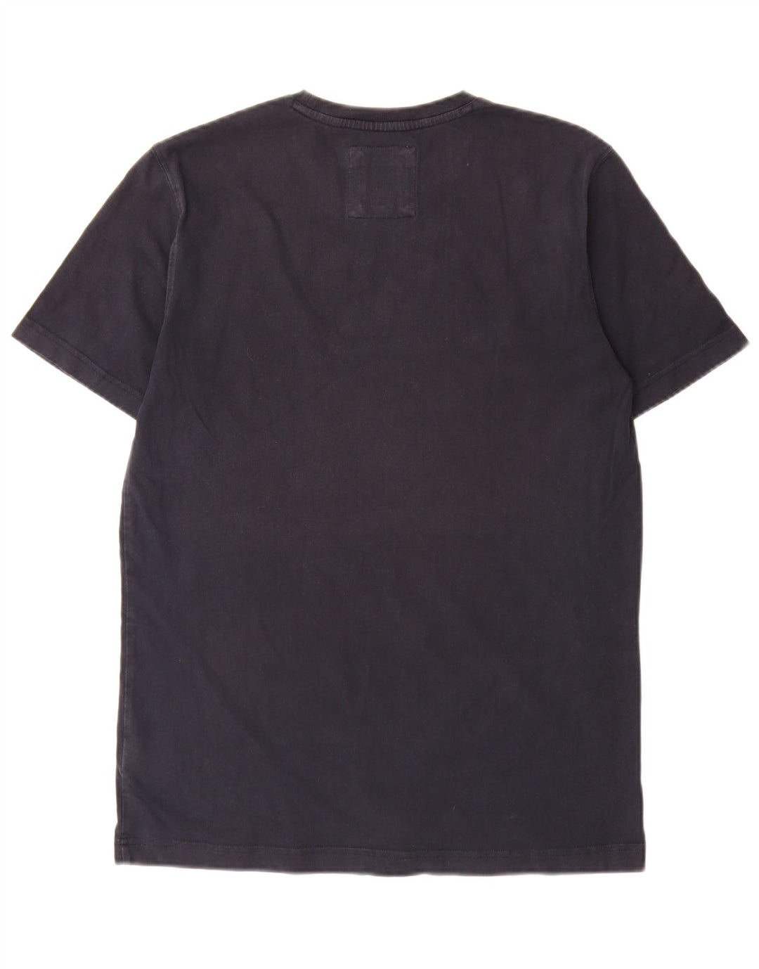 Camiseta masculina Crew Clothing Top médio algodão preto clássico