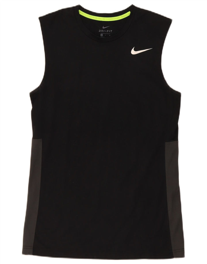 Colete Nike Masculino Dri Fit Top Pequeno Bloco Colorido Preto