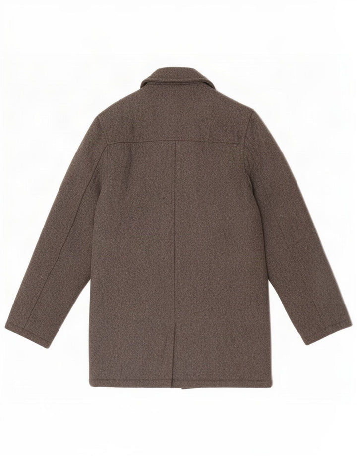Ben Sherman Boys Pea Coat 11-12 anos Lã cinza