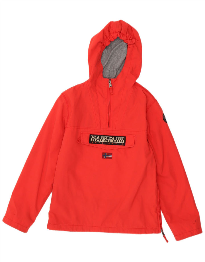 Jaqueta Napapijri Boys Geographic Graphic Anorak 13-14 Anos Vermelho Poliamida