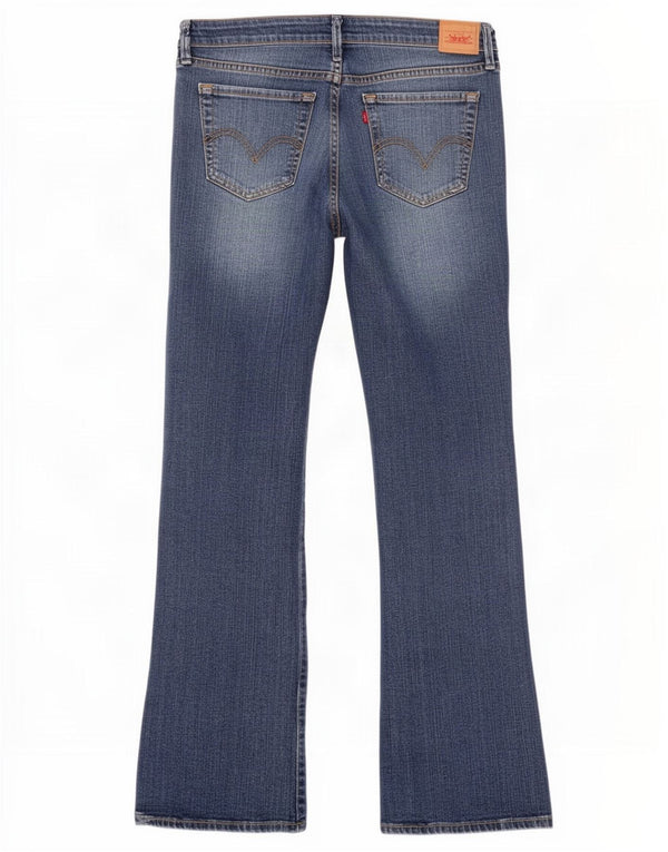 Calça Jeans Levis Feminina 545 Cintura Baixa Bootcut US 16 2XL W36 L33 Azul Algodão