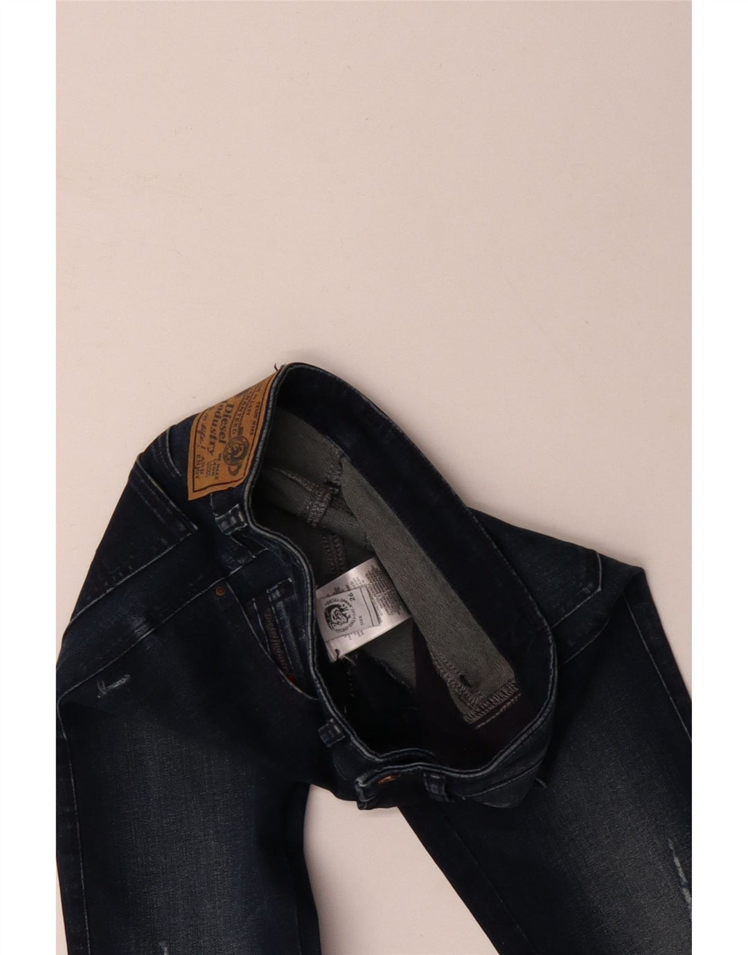 DIESEL Calça jeans skinny feminina desgastada W26 L29 algodão azul