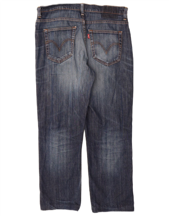 Calça jeans reta masculina Levi's W33 L30 azul algodão