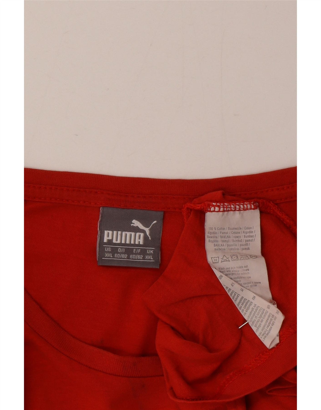 Puma Camiseta Masculina Graphic Top XL Algodão Vermelho