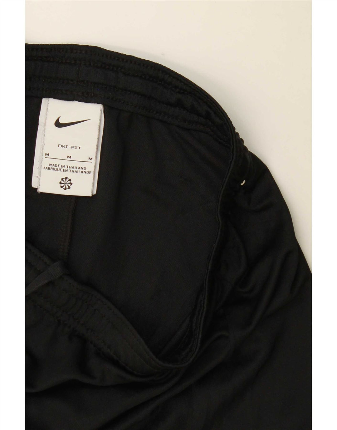 Shorts esportivos masculinos Nike Dri Fit médio preto manchado de poliéster