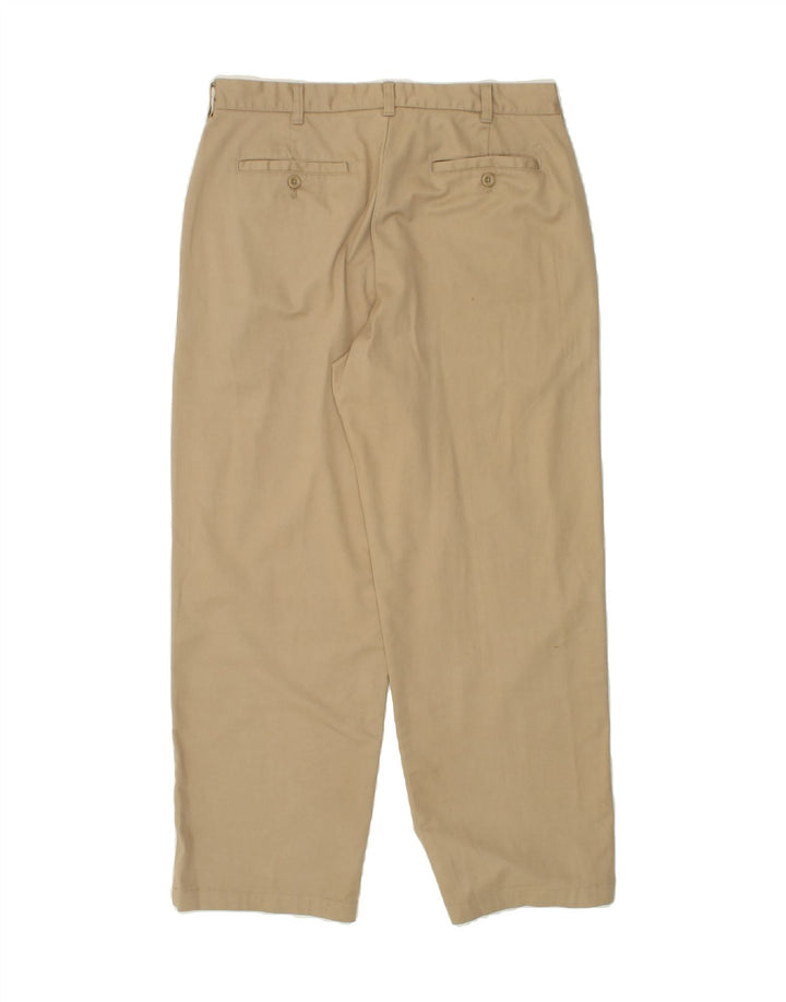 IZOD Mens Straight Chino Trousers W34 L30 Beige Cotton Vintage Izod and Second-Hand Izod from Messina Hembry 