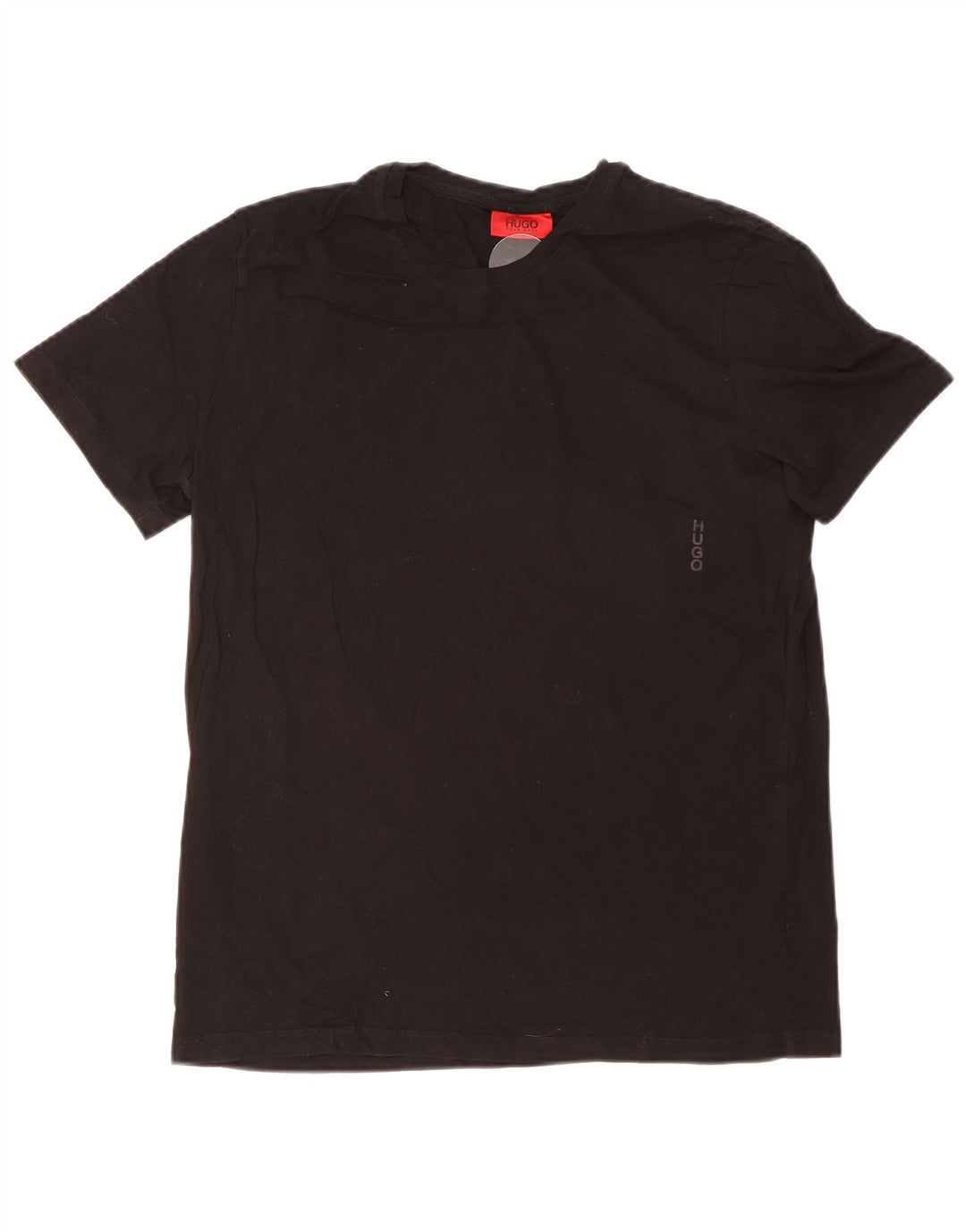 Camiseta masculina Hugo Boss Top médio algodão preto