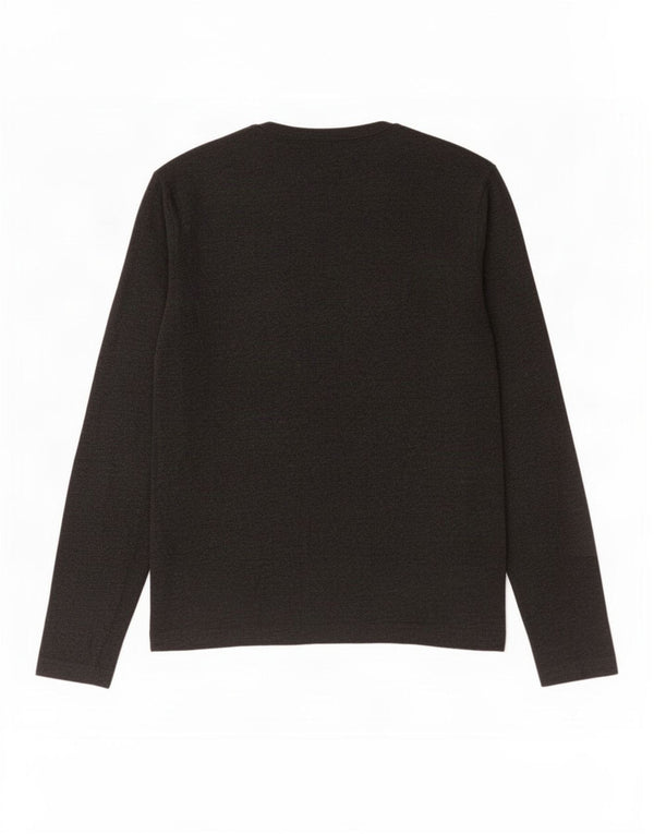French Connection Mens Top Manga Longa Grande Algodão Cinza