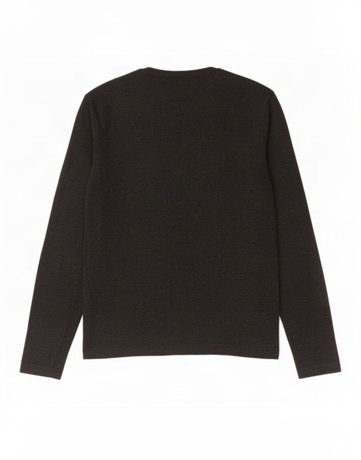 French Connection Mens Top Manga Longa Grande Algodão Cinza