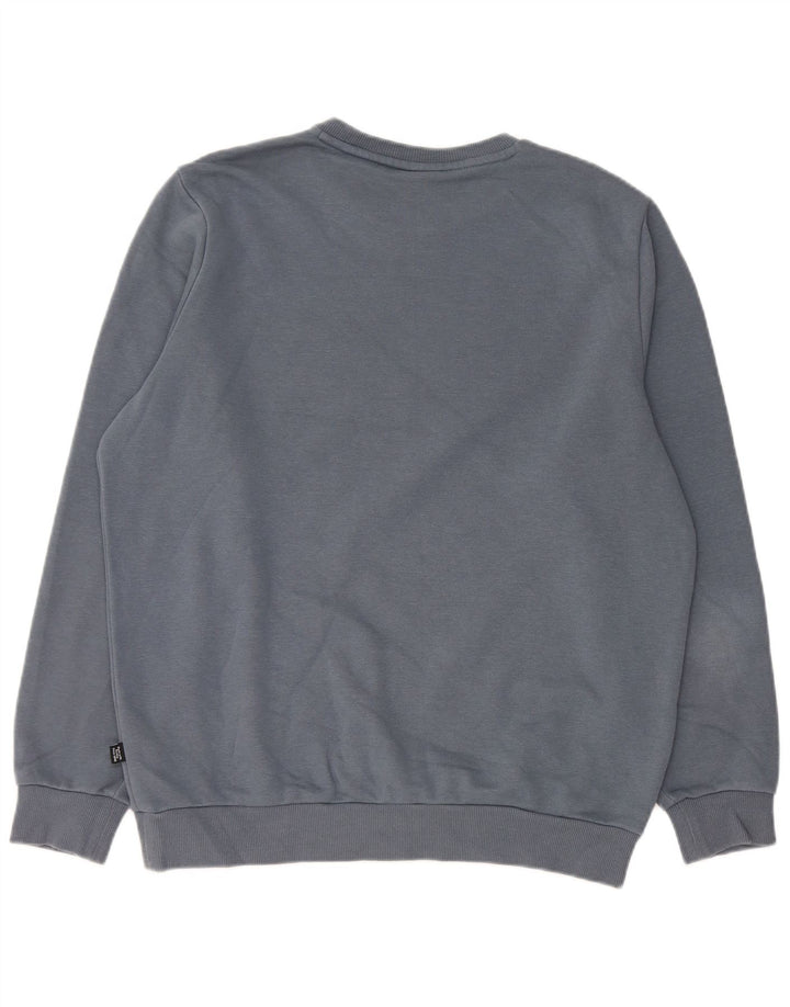 PUMA Mens Moletom Jumper Médio Algodão Cinza