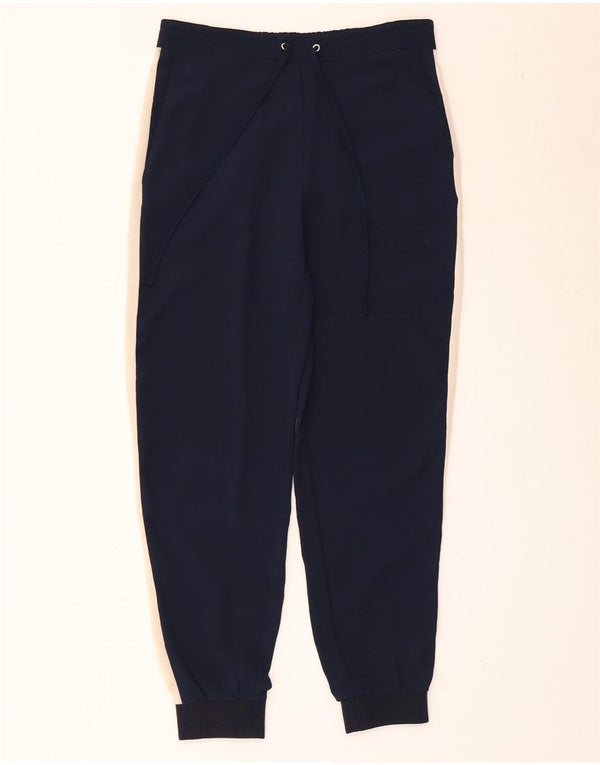Calça de treino feminina Zara Joggers UK 6 XS Azul marinho Colourblock