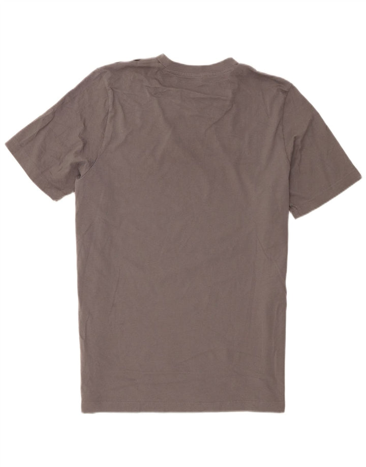 Adidas Mens Camiseta Top Grande Algodão Cinza