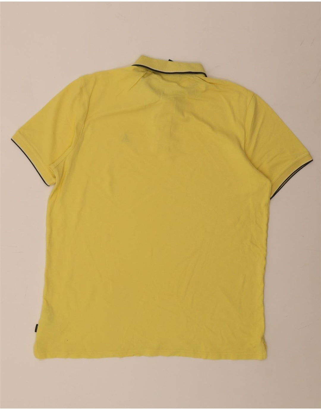 Camisa polo masculina Musto grande algodão amarelo