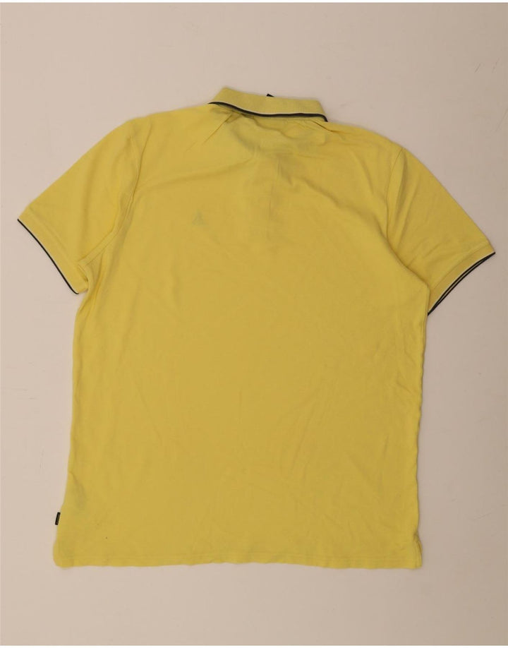 Camisa polo masculina Musto grande algodão amarelo