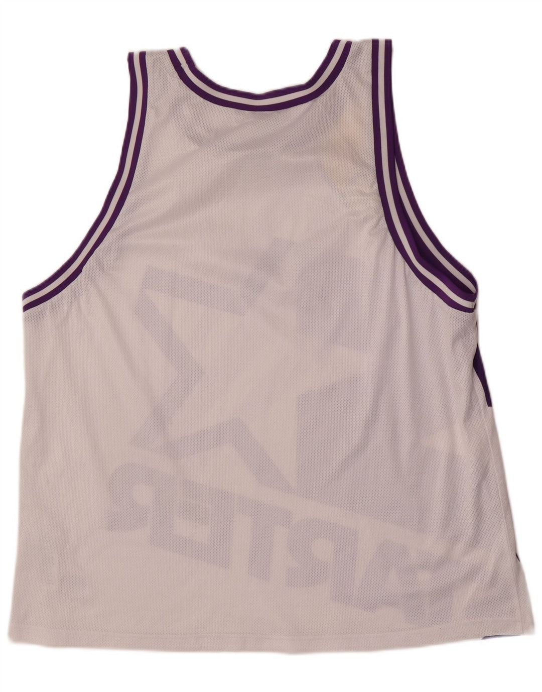 Colete gráfico masculino Starter Top grande poliéster colorblock branco