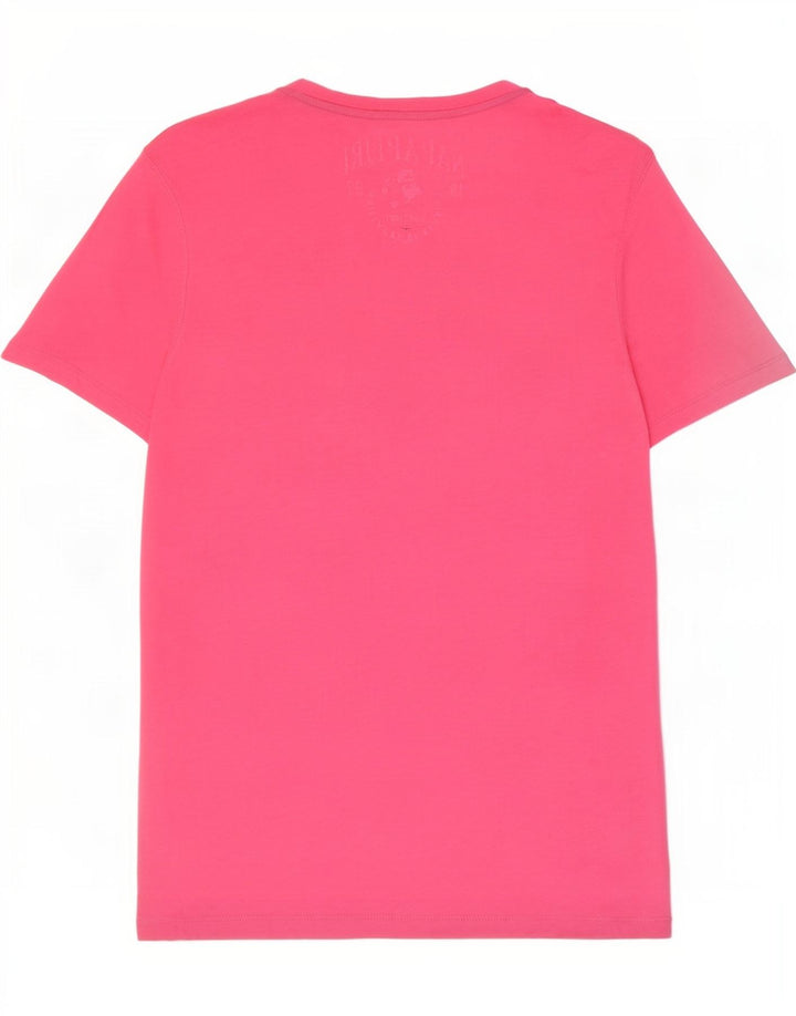 Camiseta masculina gráfica Napapijri grande rosa