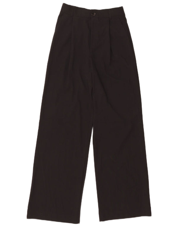 Zara Calça Chino Feminina Pegged Pequena W26 L31 Poliéster Preto