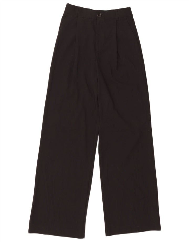 Zara Calça Chino Feminina Pegged Pequena W26 L31 Poliéster Preto