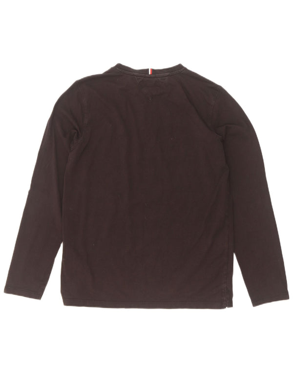 Tommy Hilfiger Boys Graphic Top manga comprida 15-16 anos algodão preto