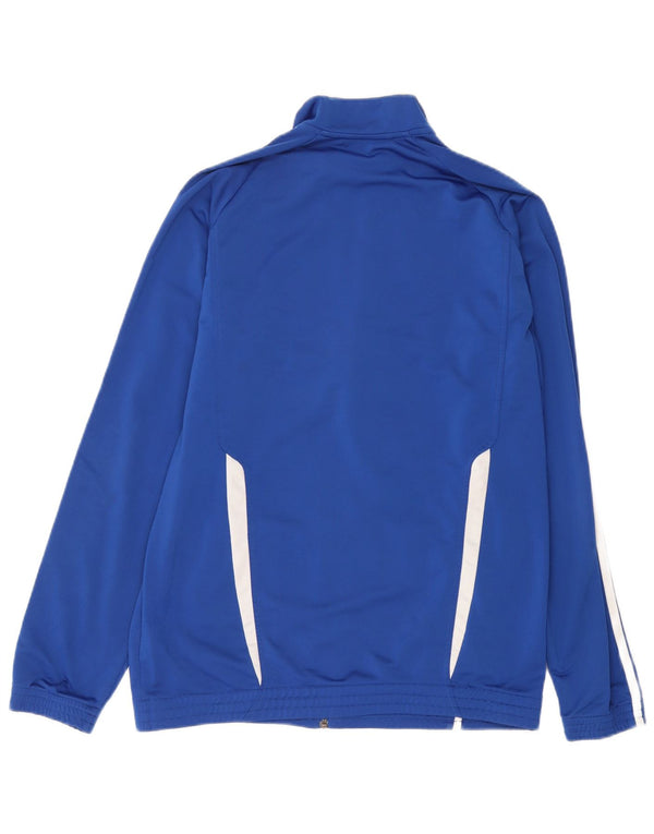 Adidas Mens Tracksuit Top Jacket Médio Azul Colorblock Poliéster
