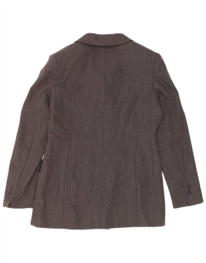 Jaqueta Blazer Feminina Caractere Double Breasted Reino Unido 12 Cinza Médio