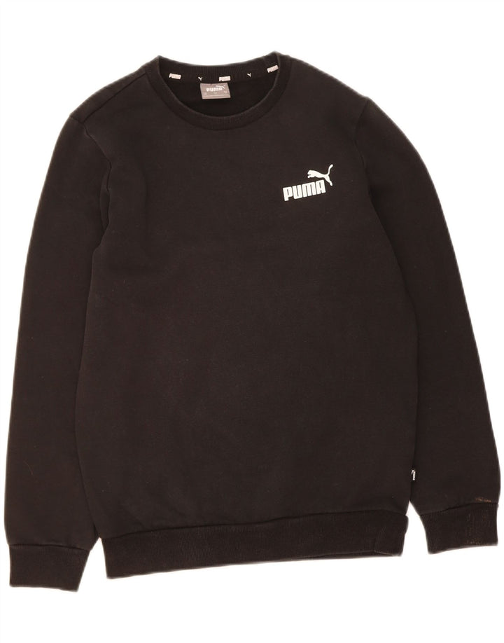 PUMA Mens Moletom Jumper XS Algodão Preto