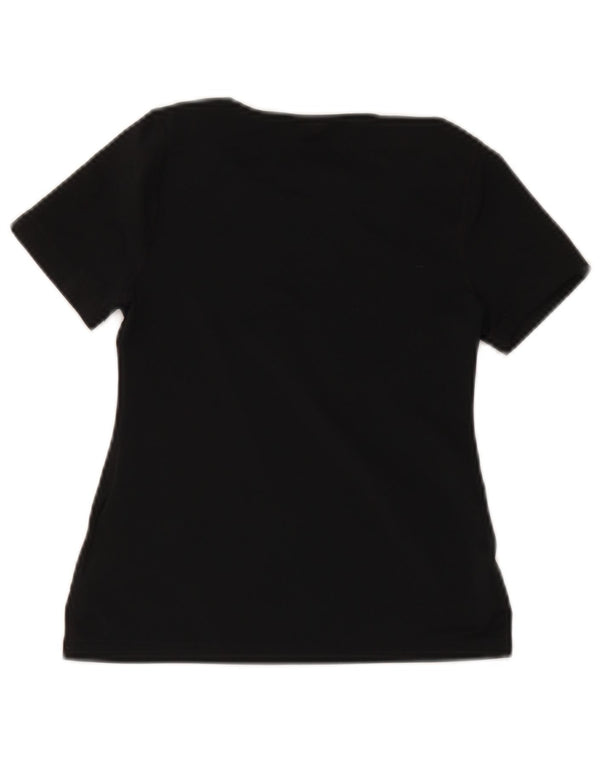 Camiseta Nike Girls Dri Fit Graphic Top 8-9 Anos Pequeno Poliéster Preto