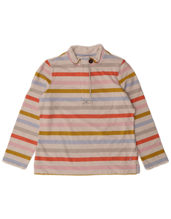 Joules moletom feminino jumper UK 14 grande listrado multicolorido clássico