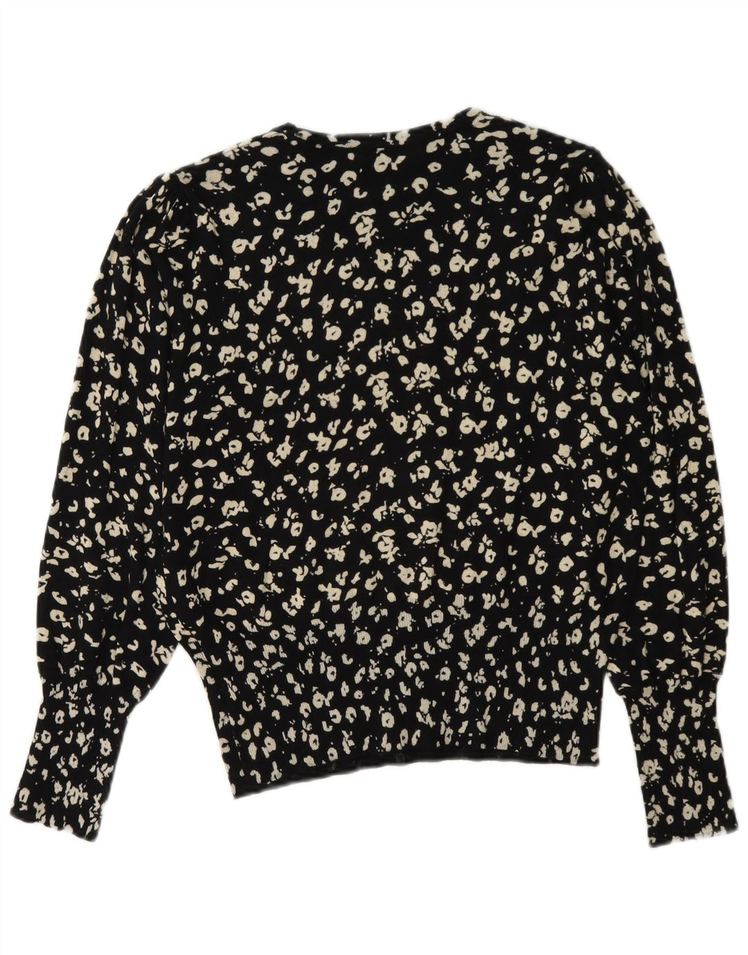 Suéter feminino Marks & Spencer com gola redonda Reino Unido 12 médio preto