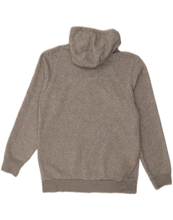 Adidas Mens Graphic Hoodie Jumper Médio Cinza Algodão Flecked