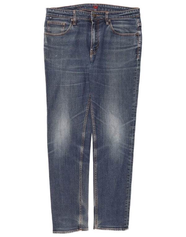 Crew Clothing Mens Slim Jeans W36 L31 Azul Algodão