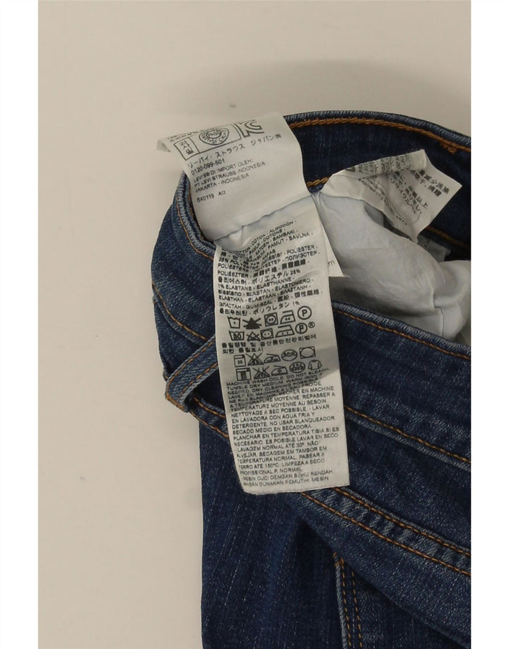 Calça jeans feminina Levi's 715 Bootcut W32 L32 azul algodão