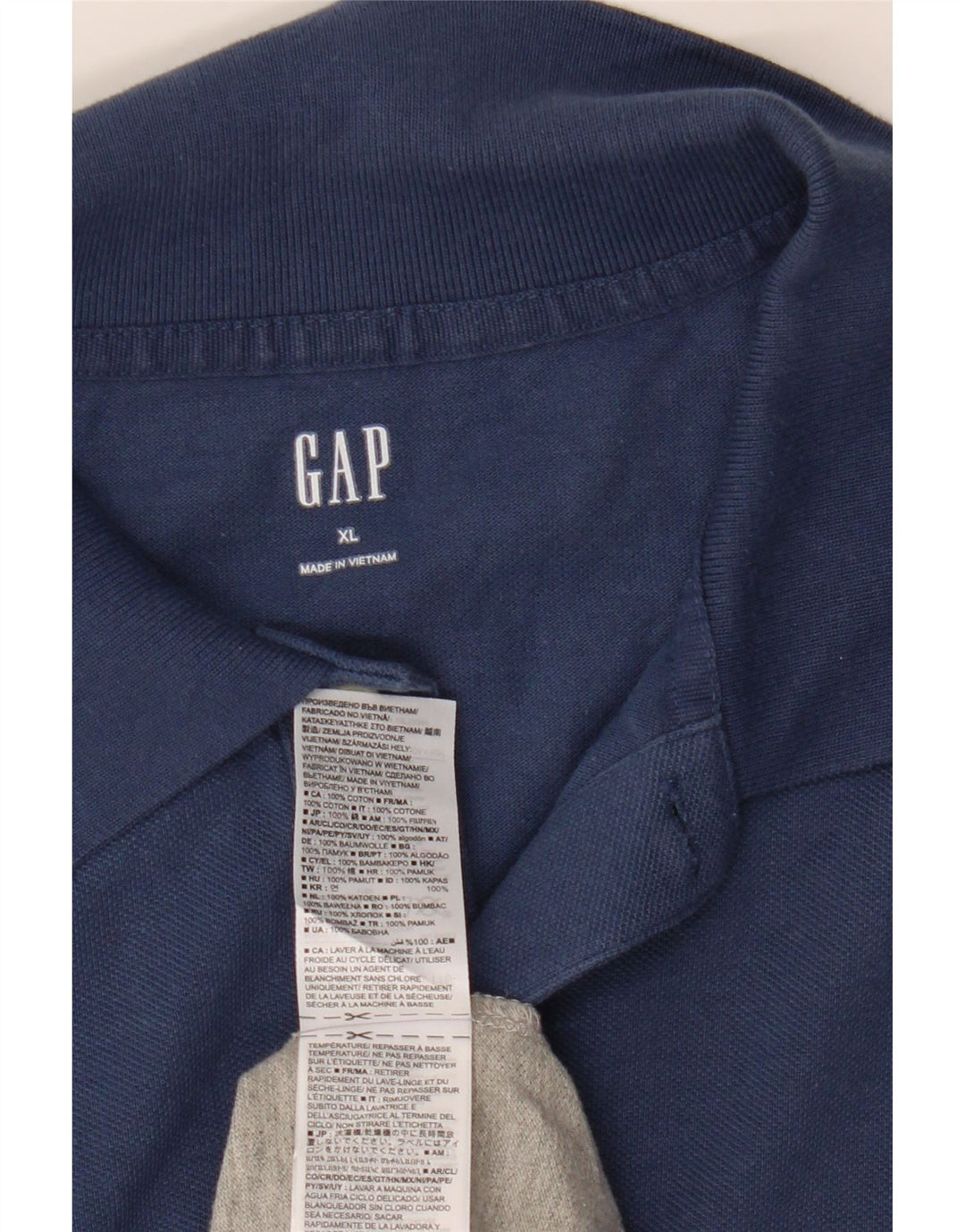 Camisa polo masculina Gap XL cinza colorblock algodão