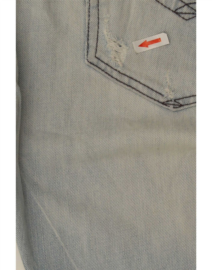 Replay Mens Straight Jeans W36 L34 Azul Algodão
