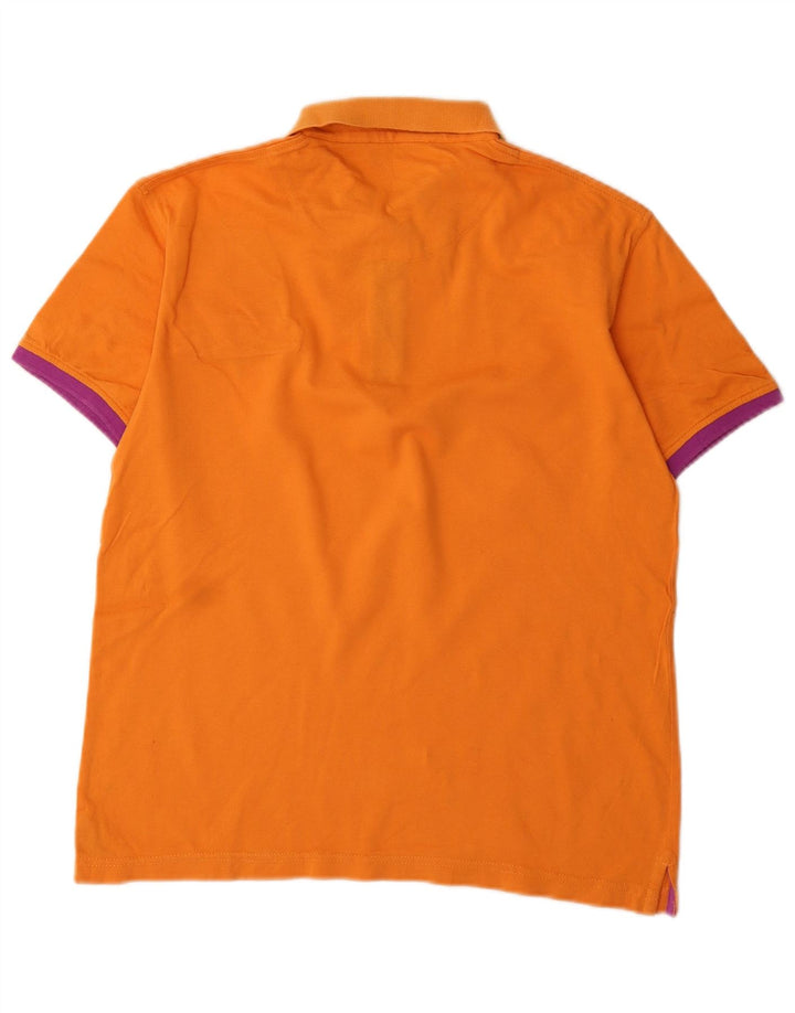 Camisa polo masculina Trussardi Jeans laranja médio