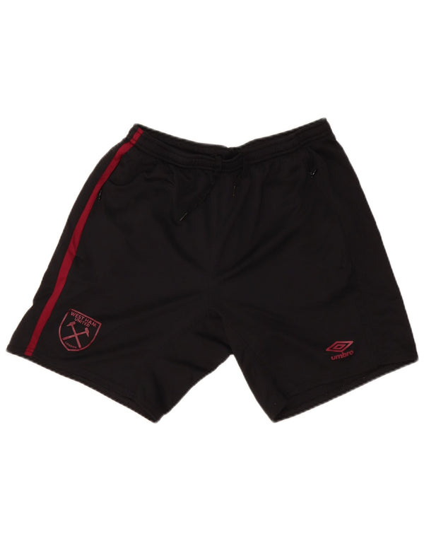 UMBRO Mens West Ham United F.C Sport Shorts Médio Preto Poliéster