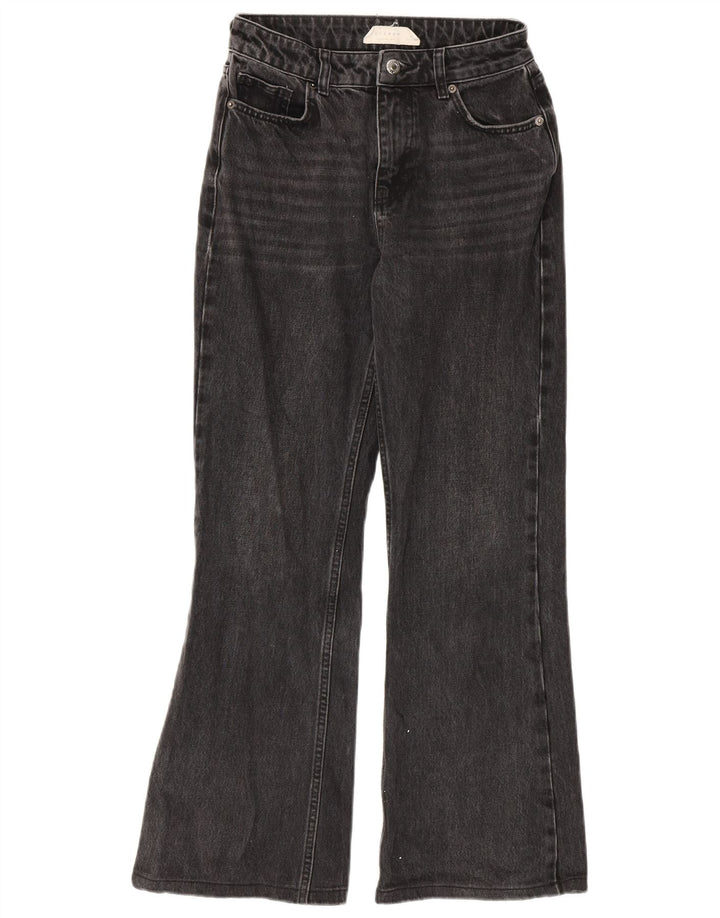 Jeans feminino Topshop largo W26 L30 algodão cinza