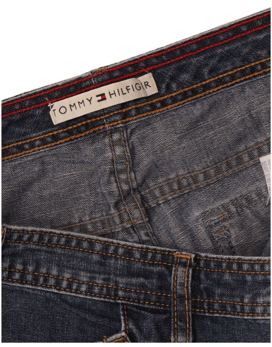 Jeans feminino Tommy Hilfiger queimado W32 L30 azul
