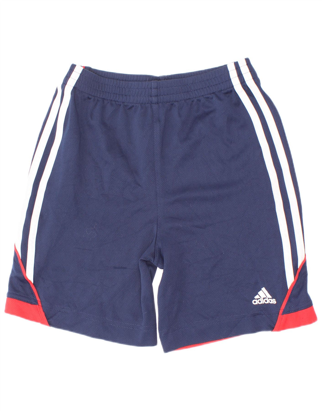 Shorts esportivos masculinos Adidas 5-6 anos azul marinho colorblock poliéster