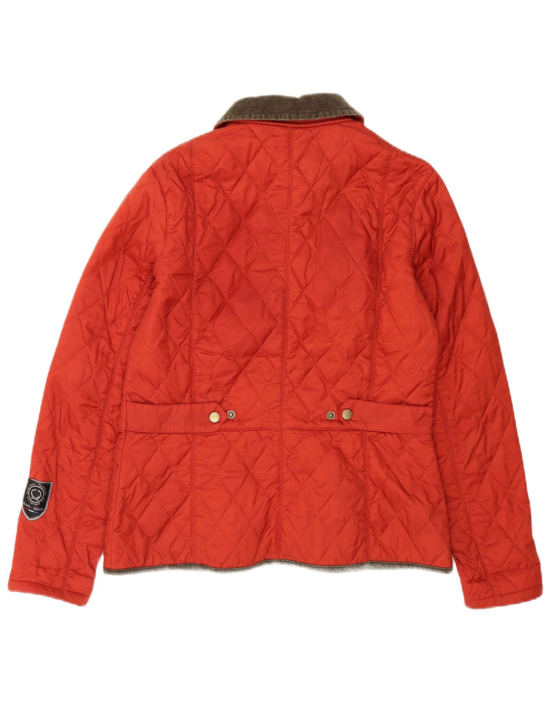 Jaqueta acolchoada feminina Barbour UK 12 poliamida vermelha média