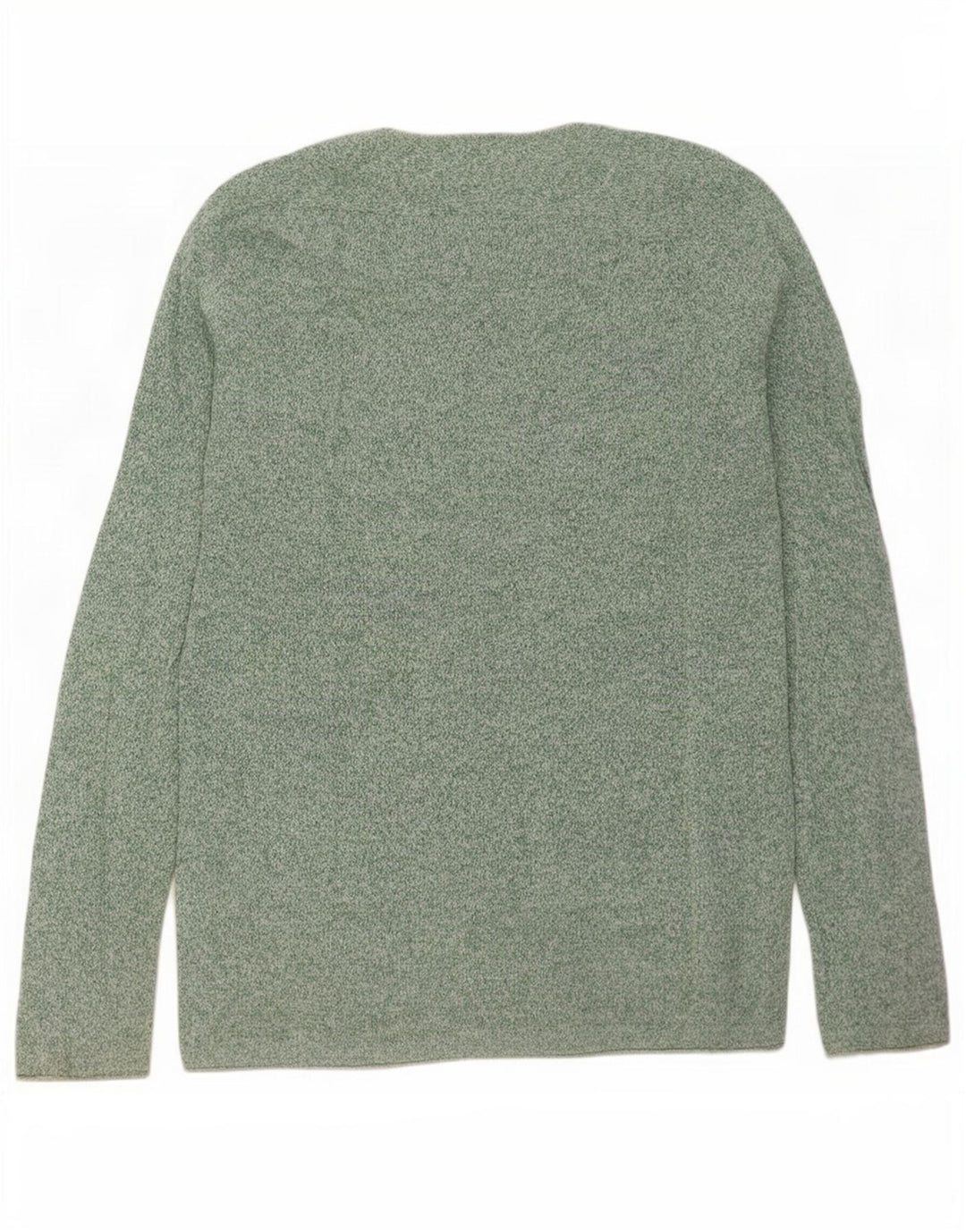 Zara Suéter masculino com gola canoa grande verde manchado