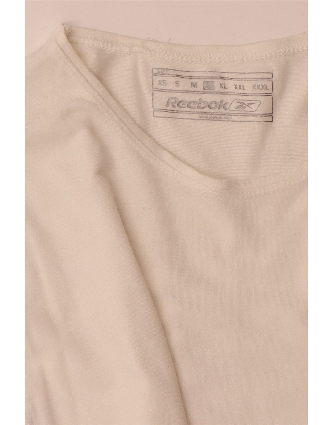Camiseta gráfica masculina Reebok Top grande viscose branca