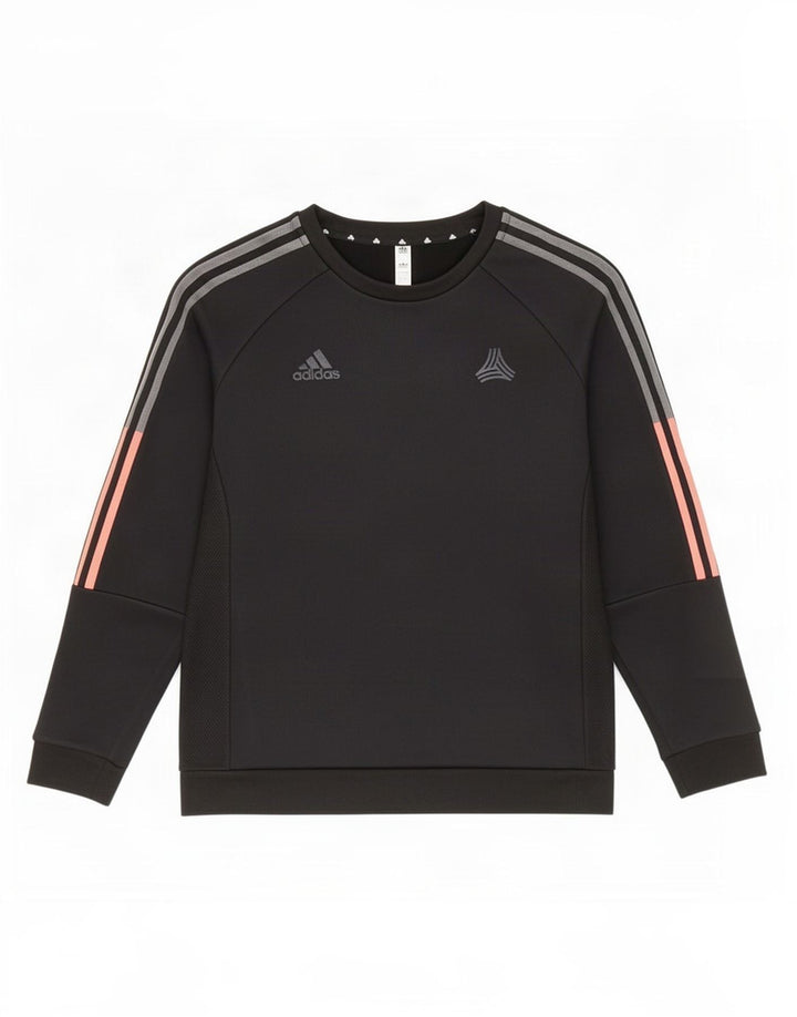 Adidas Mens Graphic Moletom Jumper Médio Preto Poliéster