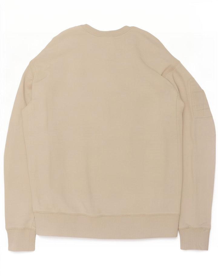 Calvin Klein Jeans moletom masculino jumper pequeno algodão bege