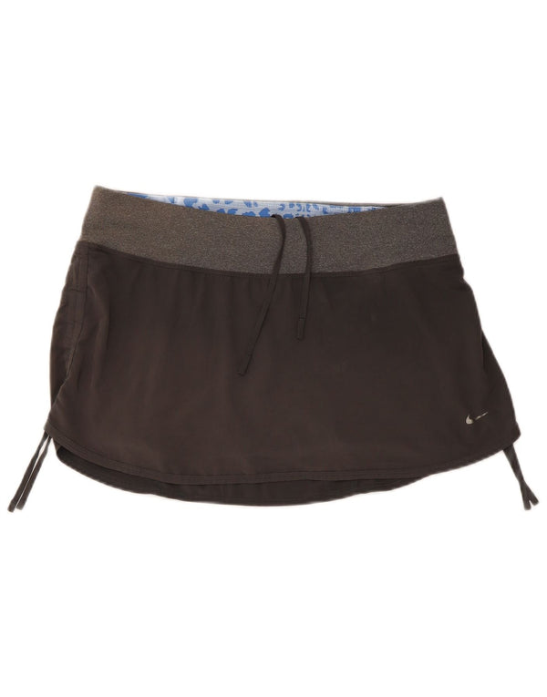 Nike Womens Sport Skort UK 14 Grande Cinza Colourblock Poliéster